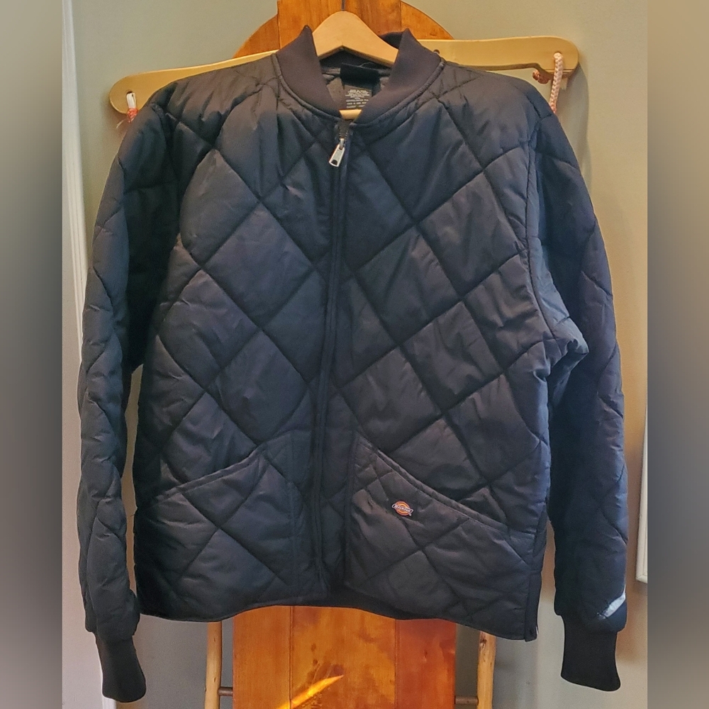 Dickies Men's Black Diamond Quilted Jacket XL NWOT